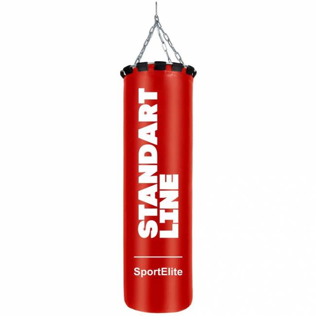 Мешок боксерский SportElite STANDART LINE 100см, d-30, 35кг, красный