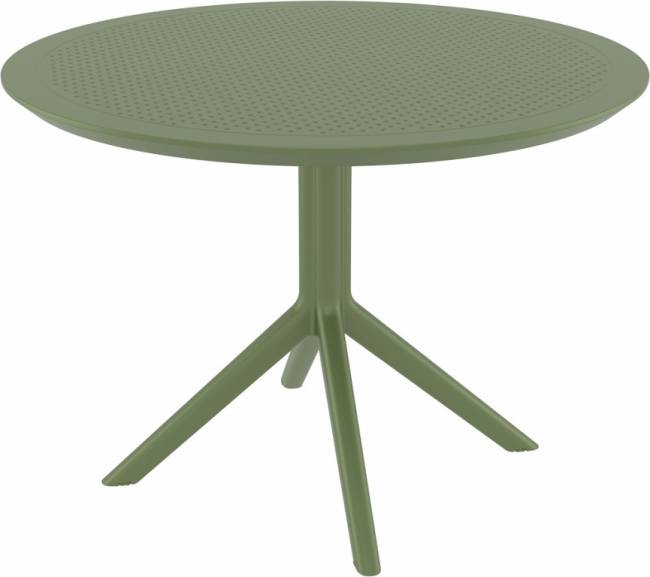 Стол пластиковый Sky Table Ø105 оливковый Ø1050х740 мм