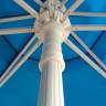 Зонт пляжный профессиональный Kiwi Clips белый, тортора Ø2500 мм