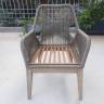 Кресло деревянное плетеное Belle натуральный 580х650х890 мм