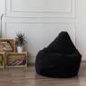 Кресло Мешок Груша Черный Микровельвет (XL, Классический) Черный Микровельвет