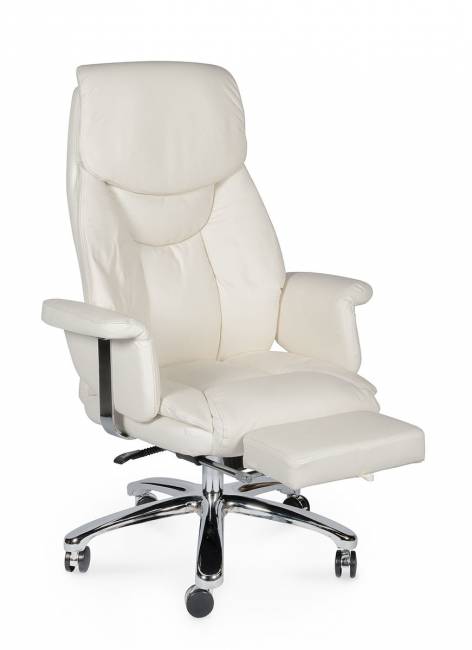 Кресло офисное / Парламент / (ivory) сталь + хром /слоновая кость кожа Кресло офисное / Парламент / (ivory) сталь + хром /слоновая кость кожа