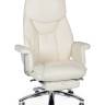 Кресло офисное / Парламент / (ivory) сталь + хром /слоновая кость кожа Кресло офисное / Парламент / (ivory) сталь + хром /слоновая кость кожа