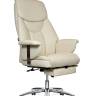 Кресло офисное / Парламент / (ivory) сталь + хром /слоновая кость кожа Кресло офисное / Парламент / (ivory) сталь + хром /слоновая кость кожа