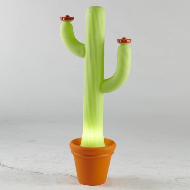 Светильник пластиковый напольный Cactus Lighting зеленый, тыквенный оранжевый 540х420х1300 мм