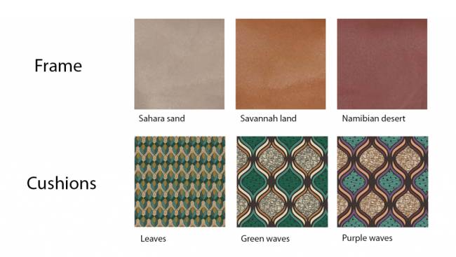 Пуф пластиковый мягкий Mara Masai Standard Ø420х450 мм Пуф пластиковый мягкий Mara Masai Standard Ø420х450 мм