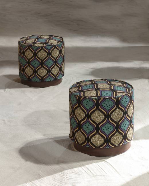 Пуф пластиковый мягкий Mara Masai Standard Ø420х450 мм Пуф пластиковый мягкий Mara Masai Standard Ø420х450 мм