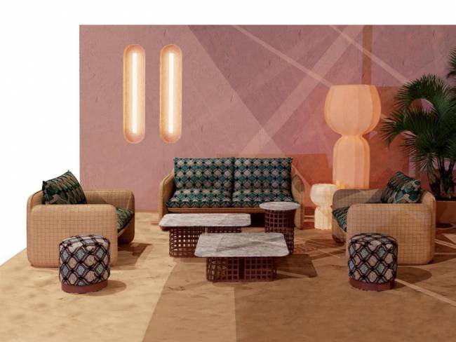 Пуф пластиковый мягкий Mara Masai Standard Ø420х450 мм Пуф пластиковый мягкий Mara Masai Standard Ø420х450 мм