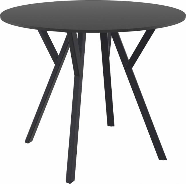 Стол пластиковый Max Table Ø90 черный Ø900х740 мм