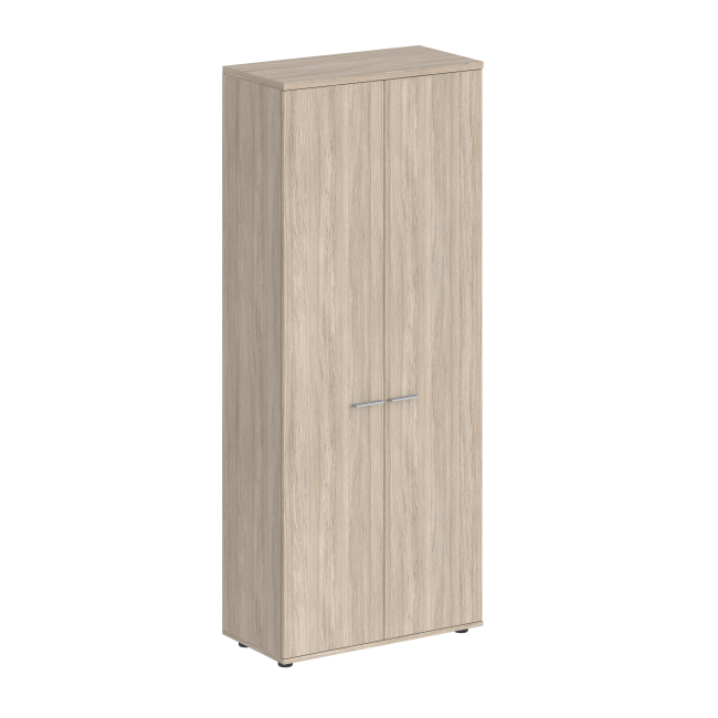 SG.824.OL.OL / Гардероб 800х400х1955, з.ст ЛДСП 16 мм / корпус: дуб светлый; фасады: дуб светлый