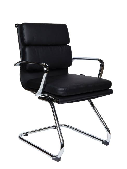 Кресло офисное / Зион CF / Zion CF / черная экокожа