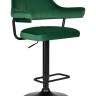 Набор 2 шт Стул барный DOBRIN CHARLY BLACK, зеленый велюр (MJ9-88)