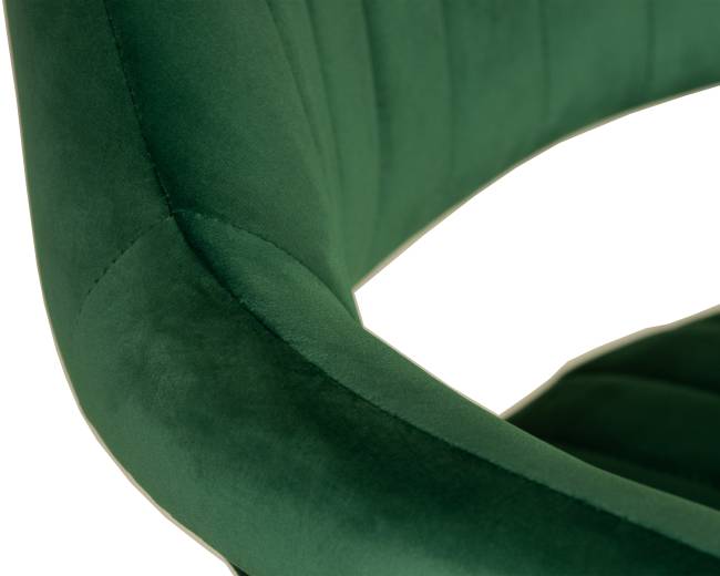 Набор 2 шт Стул барный DOBRIN CHARLY BLACK, зеленый велюр (MJ9-88)