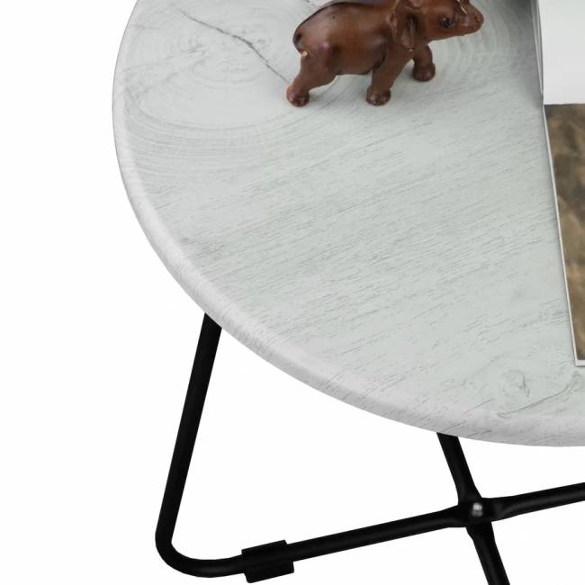 Стол журнальный BeautyStyle 14 дуб дымчатый/черный