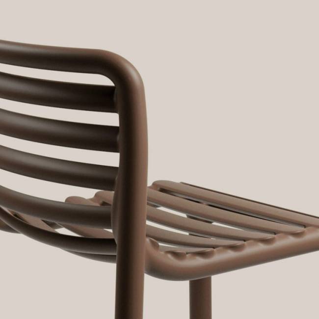 Стул пластиковый барный Doga Stool табак 510х515х985 мм