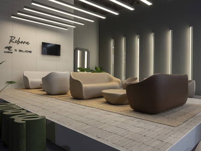 Диван пластиковый двухместный Reborn Standard мокко коричневый 1180х800х700 мм Диван пластиковый двухместный Reborn Standard мокко коричневый 1180х800х700 мм