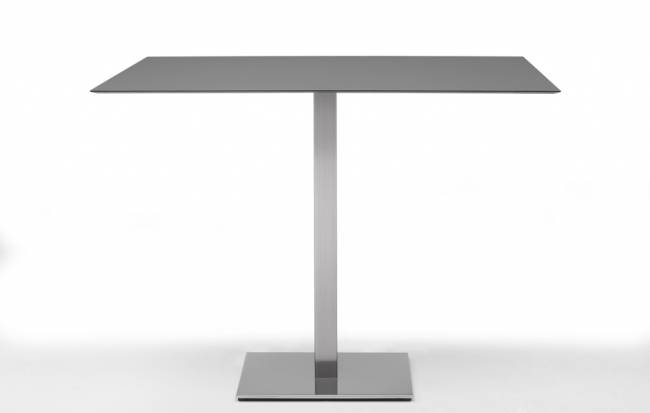 Подстолье металлическое барное Tiffany сатинированный стальной 600х400х1090 мм