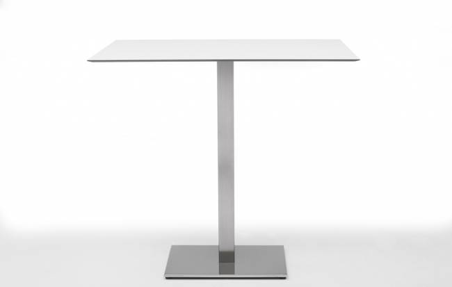 Подстолье металлическое барное Tiffany сатинированный стальной 600х400х1090 мм