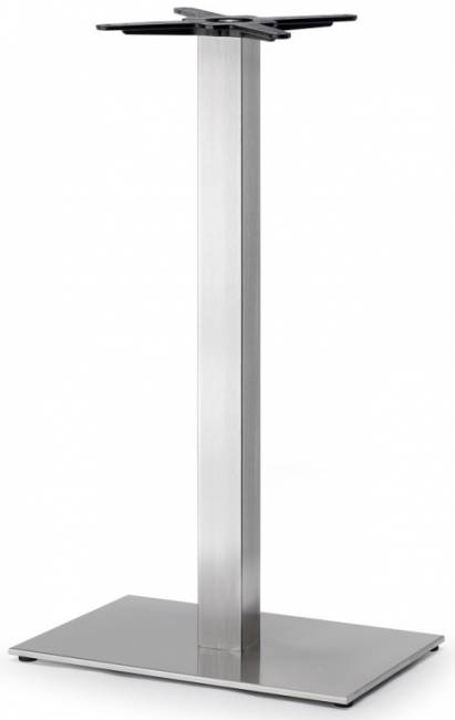 Подстолье металлическое барное Tiffany сатинированный стальной 600х400х1090 мм
