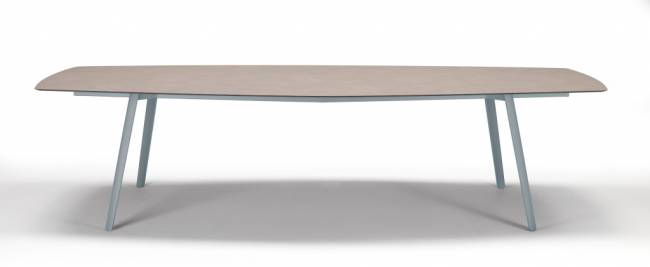 Стол ламинированный Squid голубой, тортора шпатель 2990х1290х730 мм