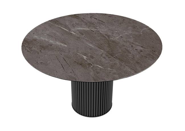 Стол DikLine AKRR120 Керамика Tundra Gris (темно-серый суперглянец)/подстолье черное/опоры черные (2 уп.) Стол DikLine AKRR120 Керамика Tundra Gris (темно-серый суперглянец)/подстолье черное/опоры черные (2 уп.)