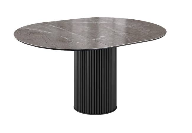 Стол DikLine AKRR120 Керамика Tundra Gris (темно-серый суперглянец)/подстолье черное/опоры черные (2 уп.) Стол DikLine AKRR120 Керамика Tundra Gris (темно-серый суперглянец)/подстолье черное/опоры черные (2 уп.)