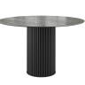Стол DikLine AKRR120 Керамика Tundra Gris (темно-серый суперглянец)/подстолье черное/опоры черные (2 уп.)