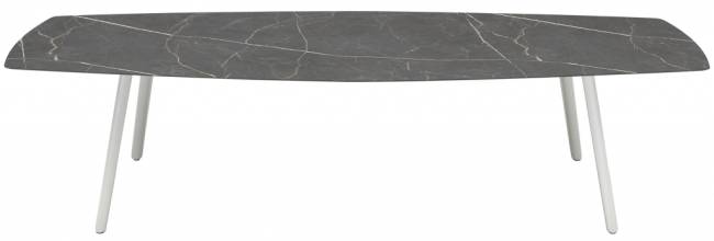 Стол ламинированный Squid белый, черный мрамор Сахара 2990х1290х730 мм