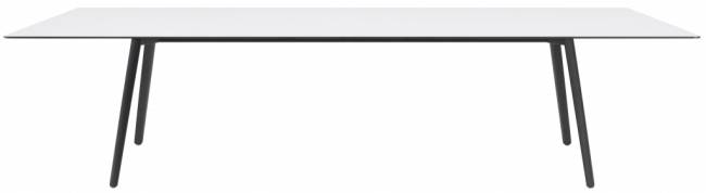 Стол ламинированный Squid черный, белый 2990х1200х730 мм