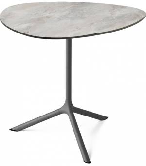 Стол ламинированный обеденный Tripe Maxi антрацит, каменный 830х830х740 мм