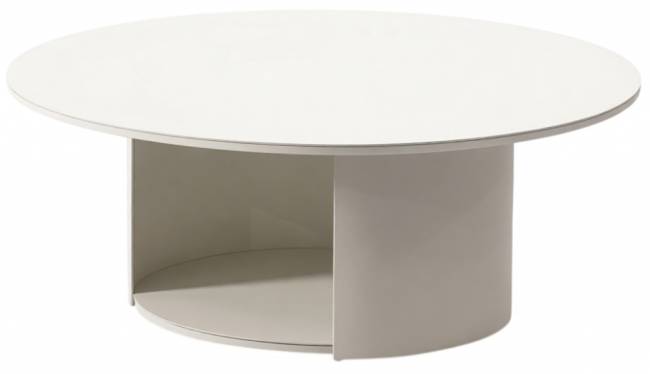 Столик металлический кофейный Cosy белый Ø995х385 мм