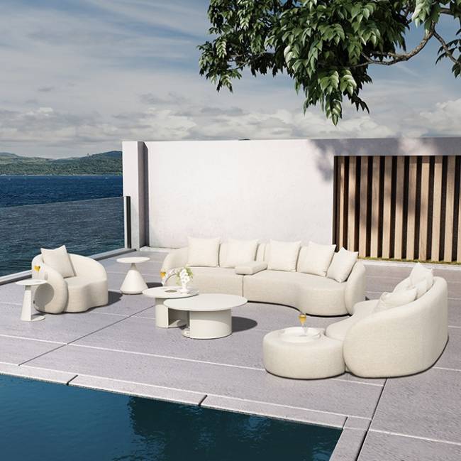 Столик металлический кофейный Cosy белый Ø995х385 мм