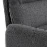 Кресло Dover/Довер хром букле, серый, барни серый серый, barni grey букле