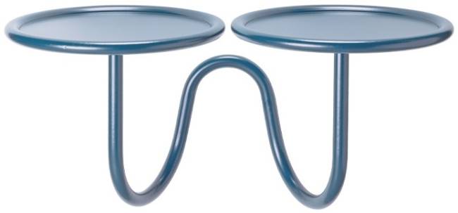 Подставка для цветов настенная Mimosa нефтяной синий 420х215х230 мм