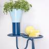 Подставка для цветов настенная Mimosa нефтяной синий 420х215х230 мм