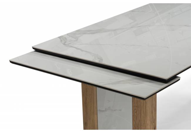 Отто 180x90 черный кварц / дуб монтана