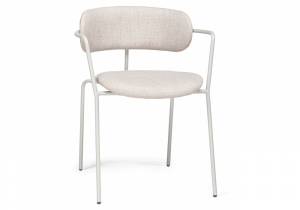 Стул на металлокаркасе Маки бежеваый / серый матовый