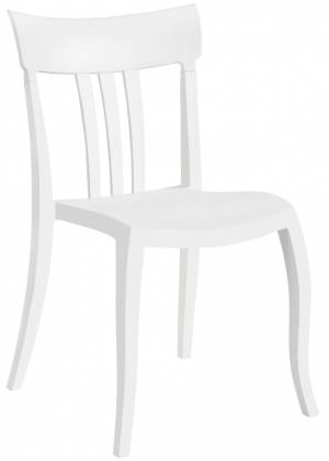 Стул пластиковый Trio-S белый 490х550х840 мм