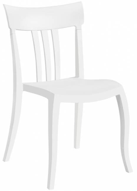 Стул пластиковый Trio-S белый 490х550х840 мм