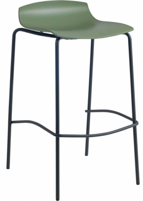 Табурет пластиковый барный X-Treme BSS Pro антрацит, зеленый 520х510х830 мм