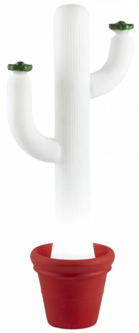 Светильник пластиковый напольный Cactus Lighting белый, пламенный красный 540х420х1300 мм