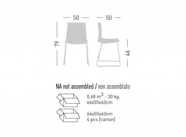 Стул на металлокаркасе с обивкой Kanvas S Full 500х500х790 мм Стул на металлокаркасе с обивкой Kanvas S Full 500х500х790 мм