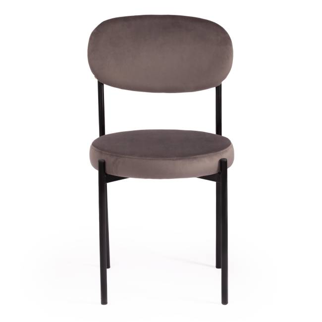 Стул REVO (mod. 7033) / 1 шт. в упаковке ткань/металл, 47х54х82 см, высота до сиденья 47 см, темно-серый barkhat 14/черный темно-серый barkhat 14/черный ткань/металл