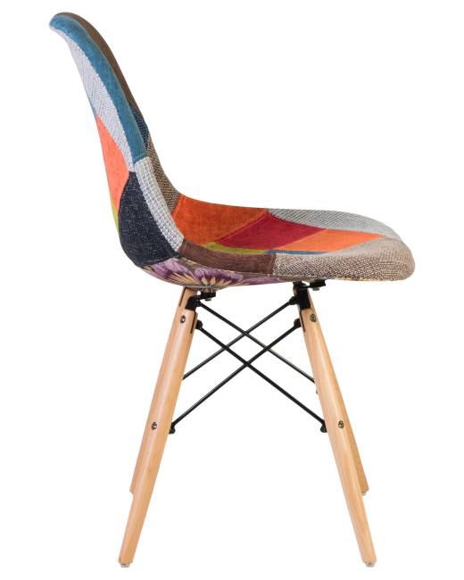 Стул обеденный LMZL-PP623, ножки светлый бук, цвет сиденья мозаика