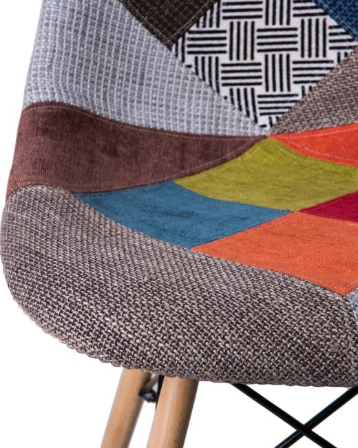 Стул обеденный LMZL-PP623, ножки светлый бук, цвет сиденья мозаика