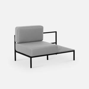 Модуль Ratio wood правый plus (с упаковкой) RAL 9005, Zimmy 296, Ясень.Светлый орех