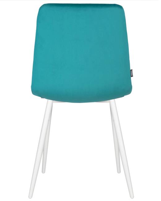 Стул обеденный DOBRIN CHILLY, Морской волны Holland 56, основание белое