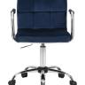 Набор 2 шт Офисное кресло для персонала DOBRIN TERRY, синий велюр (MJ9-117)