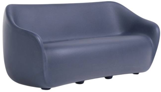 Диван пластиковый двухместный Reborn Standard темно-синий 1180х800х700 мм Диван пластиковый двухместный Reborn Standard темно-синий 1180х800х700 мм