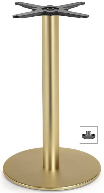 Подстолье металлическое Tiffany сатинированная латунь Ø450х730 мм